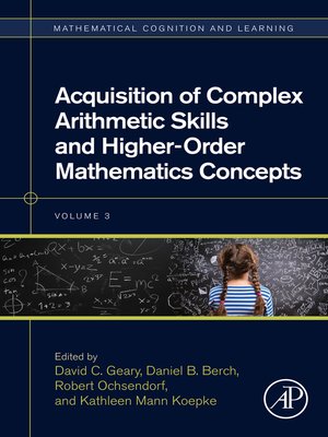 cover image of Mathematical Cognition and Learning (Print), Volume 3